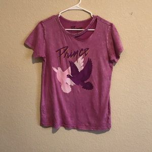 NWOT Prince when doves cry distressed tee